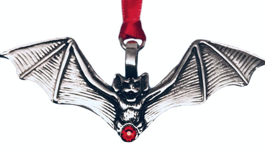 Trilogy Jewelry Gothic Bat Vampire Red Crystal Christmas Ornament