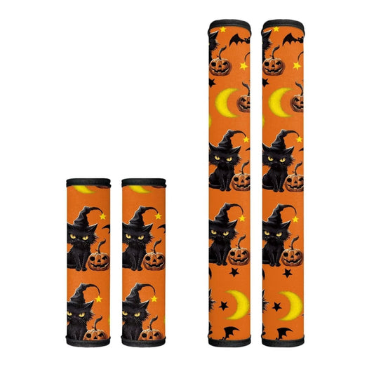 Mintulipy Refrigerator Door Handle Covers Keep Your Fridge Microwave Oven Stove or Dishwasher Clean Halloween Set of 4 Washable Cloth Decor Kitchen Decor Accessories