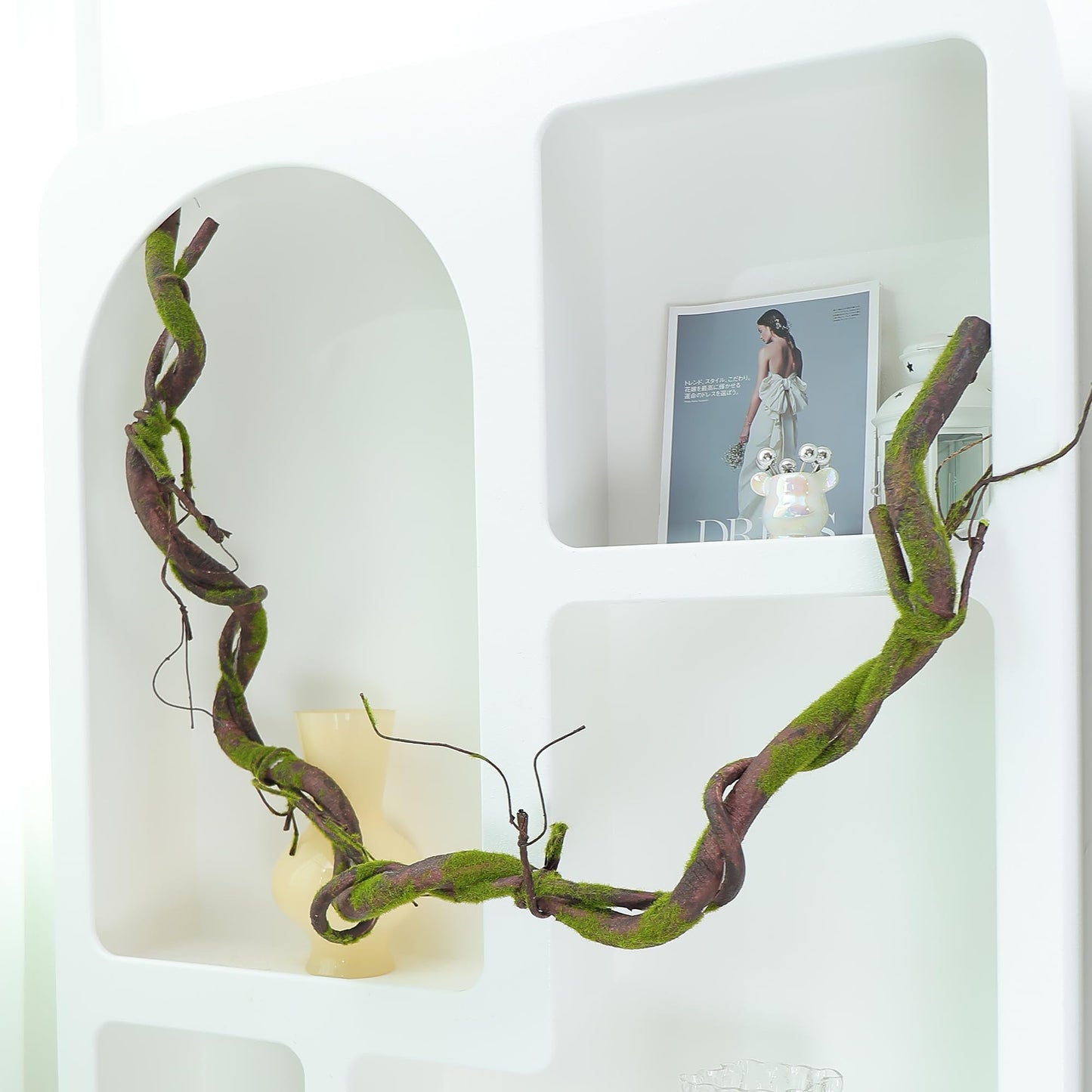 70.9in Realistic Bendable Mossy Tree Branches Reptile Jungle Vines Hanging