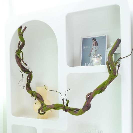 70.9in Realistic Bendable Mossy Tree Branches Reptile Jungle Vines Hanging