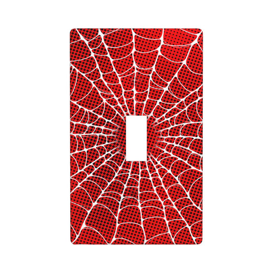 Spider Web Single Toggle Light Switch Cover Plate Decorative Wall Plates, 1 Gang Switch Plates And Outlet Covers 2.75" X 4.5" For Bedroom Bathroom Kitchen Home Decor