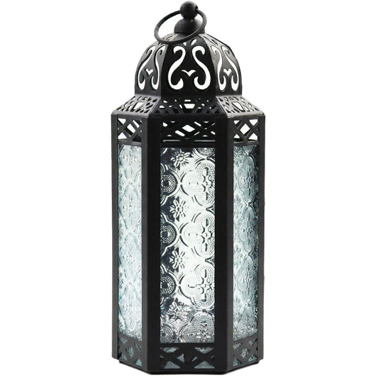 Vela Lanterns Decorative Indoor Moroccan Candle Holder, Clear, M