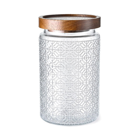 Adodeen 32oz Vintage Glass Jar With Lid, Glass Storage Containers, Airtight Kitchen Storage Containers For Sugar, Coffee, Tea, Spice, Flour, Candy Cookie, Pasta, Cereal, Cute Decorative Jars