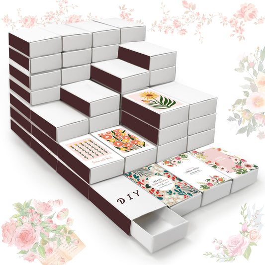 80 Pcs Blank Match Containers DIY Storage Boxes Empty Boxes for Crafts Wedding, Bridal Shower, Baby Shower, Halloween Party Favors (No Matches Included)