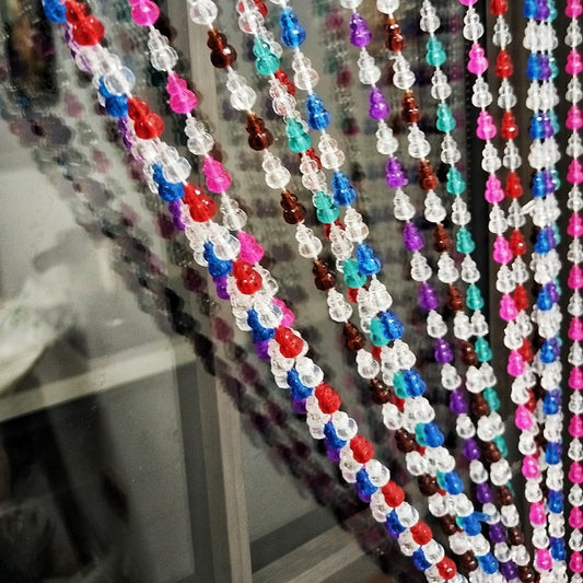 ave split Beaded Curtain Doorways Star Acrylic Hanging Door Beads String Curtains Tassel Room Divider Screen Decor for Doorway Window Living Room Wedding 055hl (Colorfull)