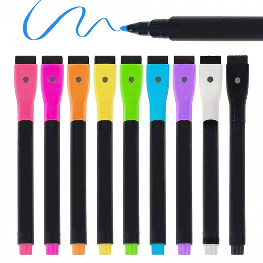 Lumiboard 9 Color Neon Paint Markers for LED Note Board with Colors, Fluorescent Ink Design, Erasable Markers for LED Writing Boards, Best Gift for Kids