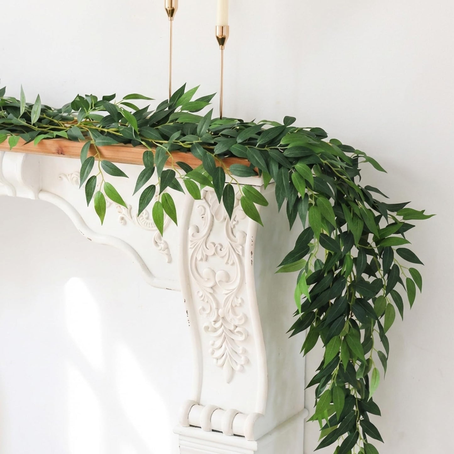 6.56Ft Artificial Vines Garland Silk Italian Ruscus Greenery for Table