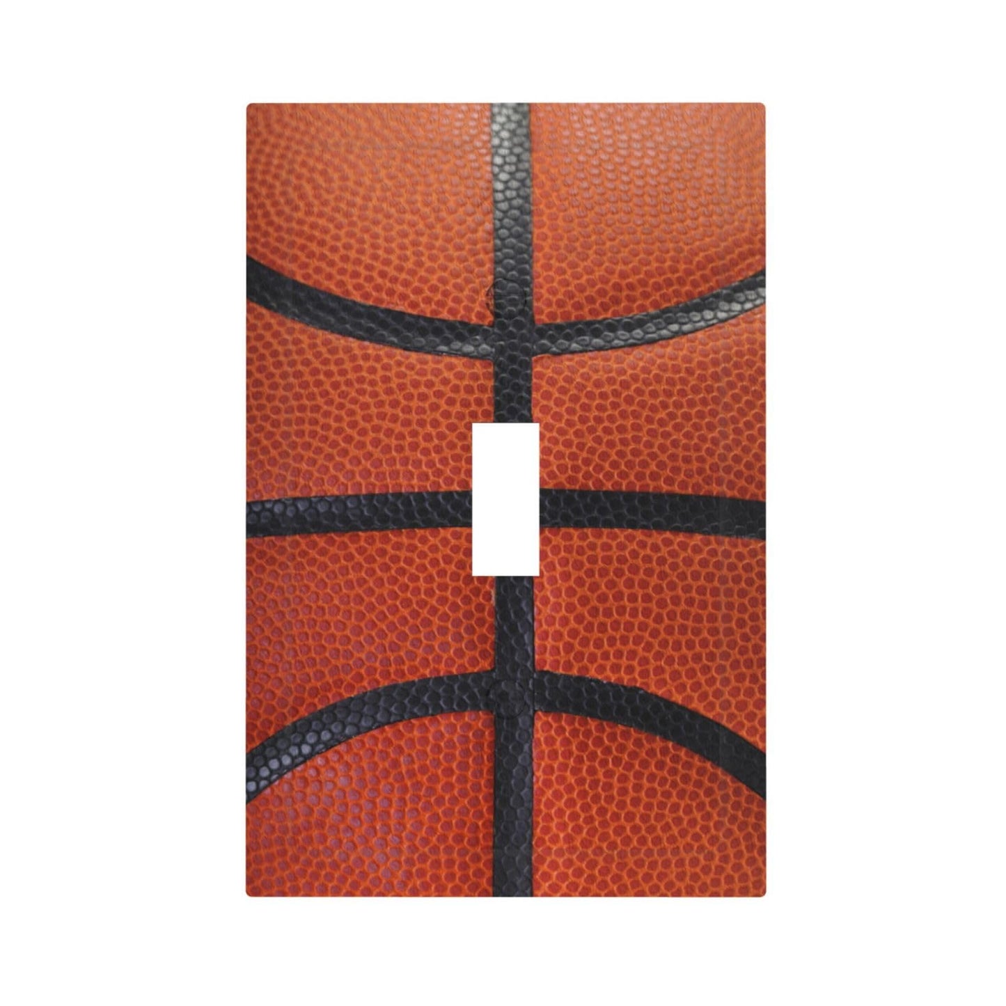 Rougui Light Switch Covers 1 Toggle Funny Basketball Sports Single Toggle Wall Plate Decorative Switchcover Electrical Switchplate For Country Bathroom Bedroom Decor