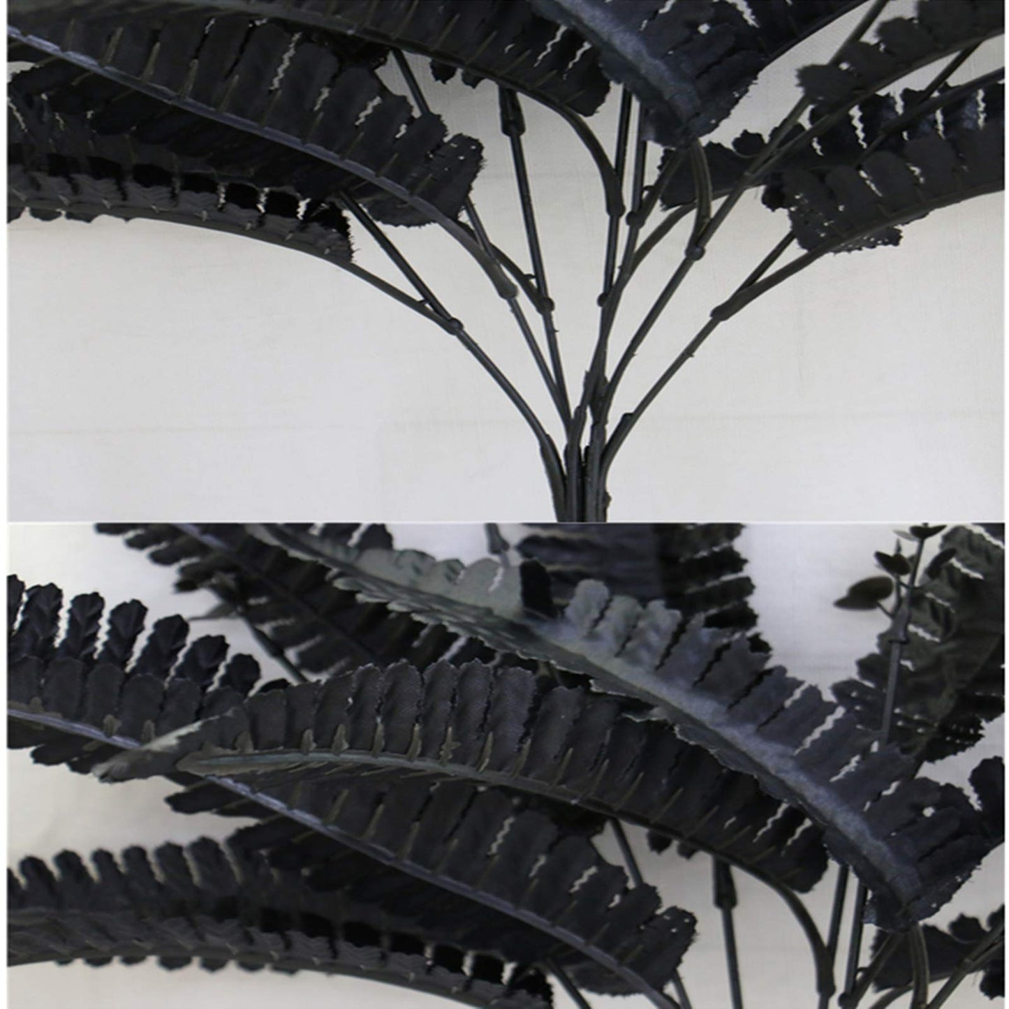 Artificial Black Persian Fern Leaf Plant, 4 Packs