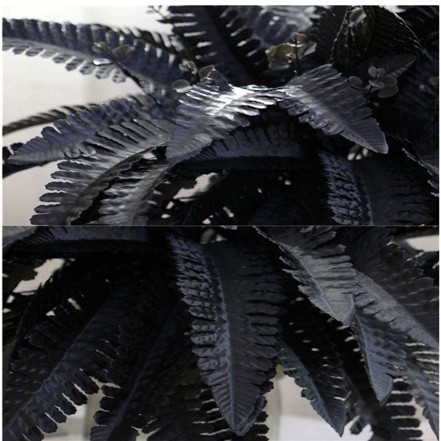 Artificial Black Persian Fern Leaf Plant, 4 Packs