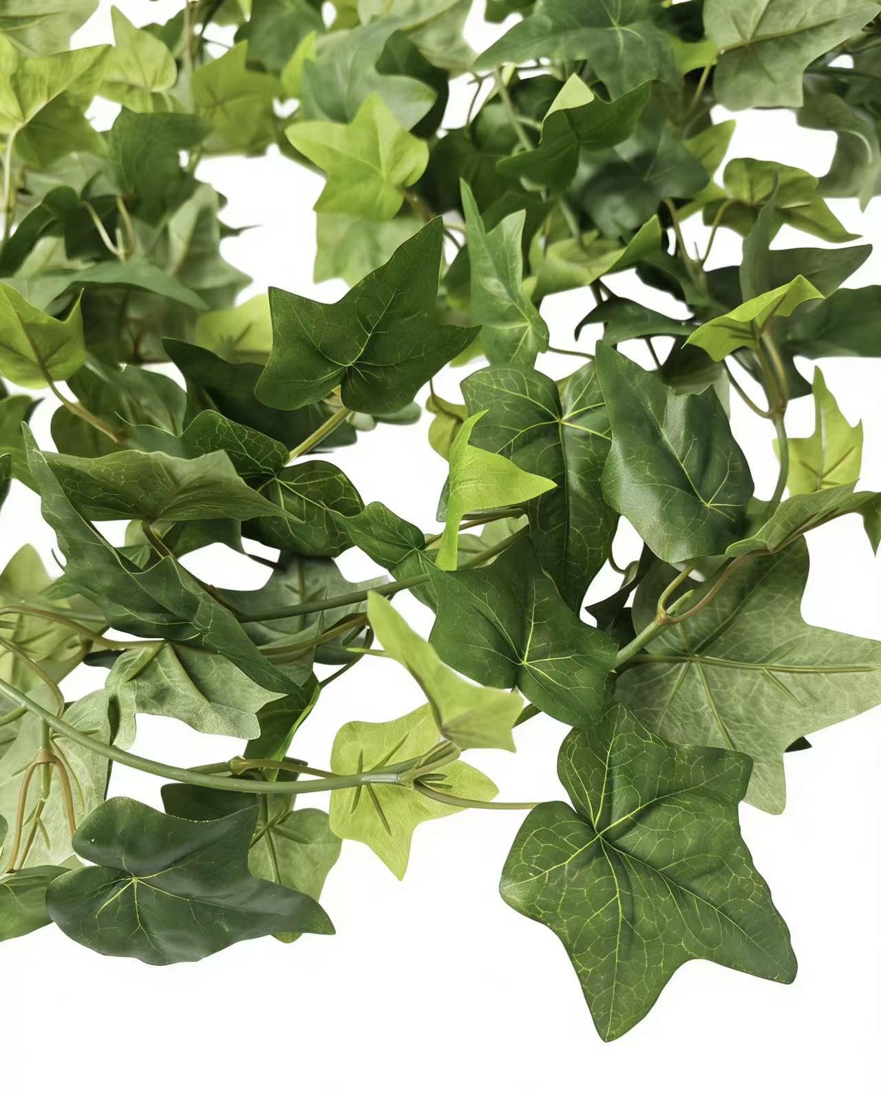 dayuleaf 3 Strands Artificial Vines Ivy Garland 6ft Fake Vine with Silk Green Leaves Faux Hanging Plants Greenery Decoration for Outdoors Party Wedding Indoor Mantle Bedroom Home Decor (Ivy)
