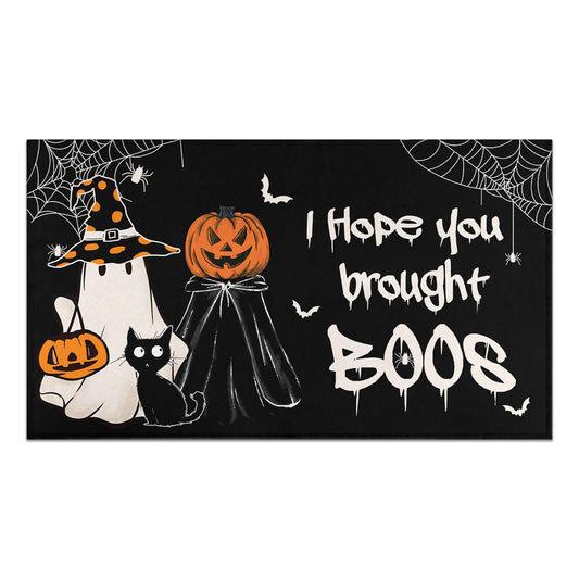 Putware Halloween Door Mat Outdoor, Halloween Decorations for Home Non-Slip Backing Entrance Rug Low Profile BOOS Welcome Mat for Halloween Decor Indoor Outdoor 17 x 30 Inch