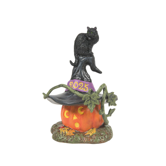 Department 56 Village Collection Accessories Halloween Feline Noir Cat on Pumpkin 2025 Dated Figurine, 4.02 Inch, Multicolor