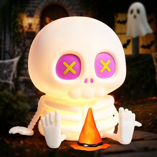 Skull Night Light for Kids Room, Skeleton Lamp,Halloween Decor Night Light