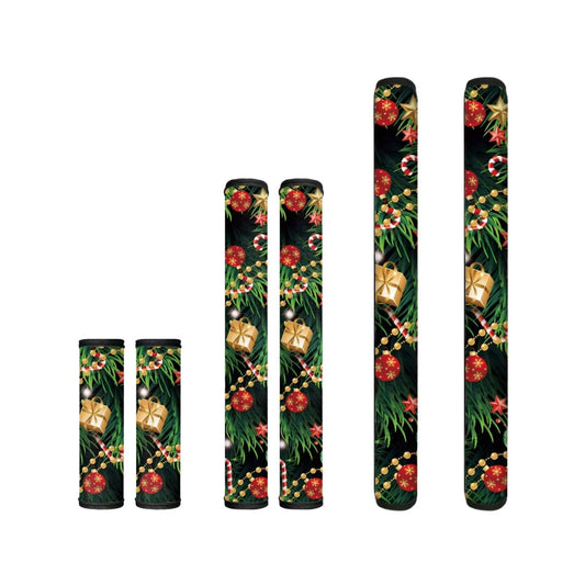 Yatixapu 6PCS Refrigerator Door Handle Covers Christmas Tree Kitchen Appliance Protective Gloves Anti-Slip Decor for Microwave Ovens Dishwashers Keep Kitchen Appliance Clean Keep Off Smudges Oil Stain