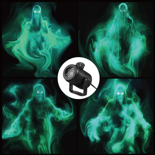 VIHOSE Halloween Ghost Projector Hologram Lights for Decoration Outdoor 4 in 1 Projector Digital Decoration Kit for Holiday Indoor Party Yard Decor