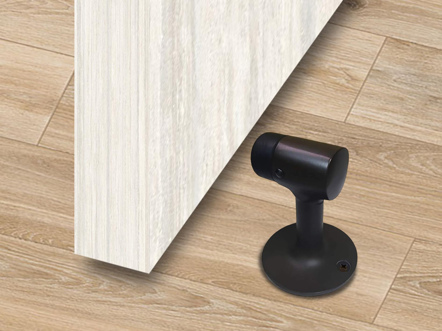 QCAA Solid Brass Door Stop, 3" Height, US10B ORB(Oil-Rubbed Bronze), Made in Taiwan, 1 Pack