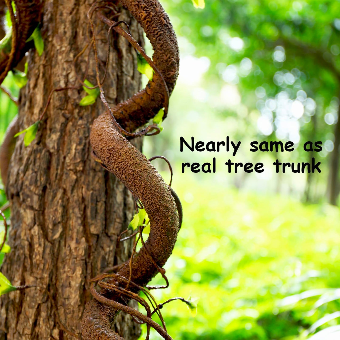 CONGZHANHH Bendable 63in Artificial Tree Twigs Cane Wood Vine Branches Fake Plants Trunk Garland with Leaves for Home Wedding Garden Wall Hanging Mantel Christmas Thanksgiving Day Decoration