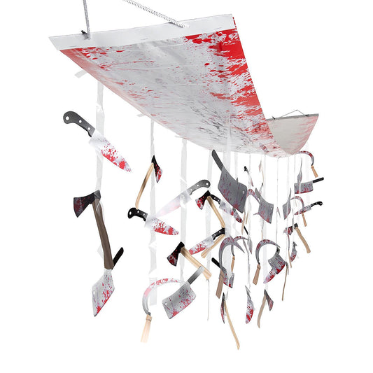 Fun Express 12 Ft. x 12 1/2" Halloween Horror Party Hanging Ceiling Decoration
