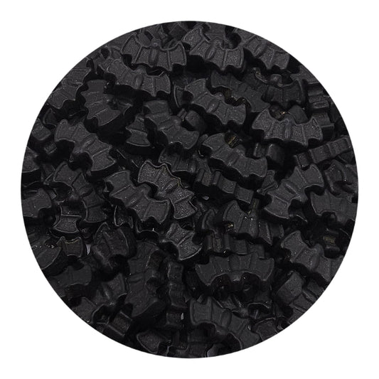 NCS Bat Shaped Edible Sprinkles – Black Cupcake, Cake & Cookie Decorations, 7 oz