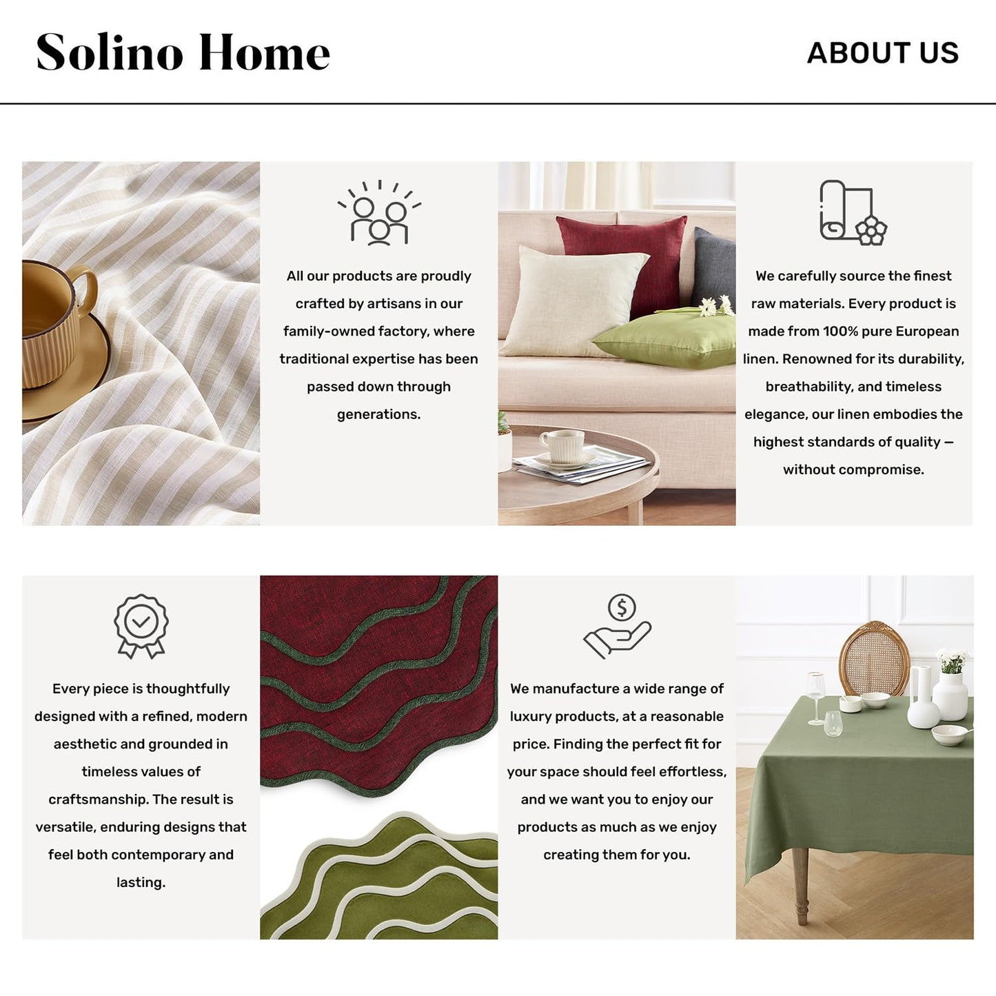 Solino Home Linen Cloth Napkins Set of 4-100% Pure Linen Red Garnet Dinner Napkins 20 x 20 Inch for 4th of July - Athena, Handcrafted and Machine Washable