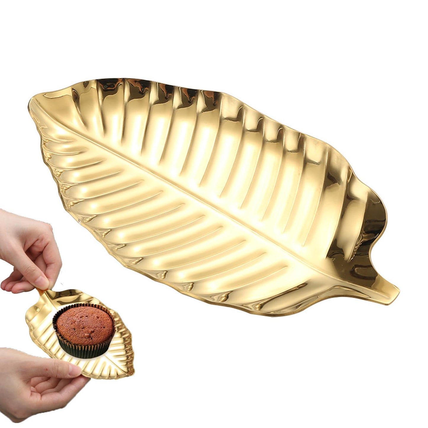 SYCOOVEN Gold Spoon Rest for Kitchen Counter, Stainless Steel Leaf Spoon Holder, Spoon Rest for Stove Top,Coffee Spoon Rest Utensil Rest Dessert Jewelry Storage Rack(COLOR:gold), 6.69 x 3.66inch