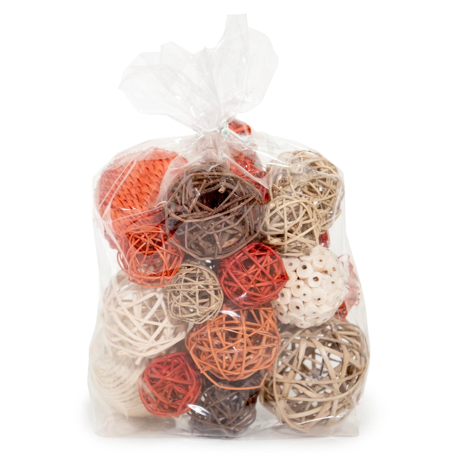 ANDALUCA Decorative Balls Bag Bowl Filler Home Decor (Orange)