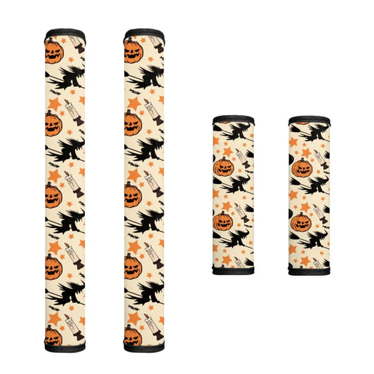 HUISEFOR Happy Halloween Refrigerator Handle Covers Washable Anti-Static Insulated Microwave Easy to Install Oven Door Handle Covers Set of 4 Prevent Ice Hot Handles Gift for Holiday