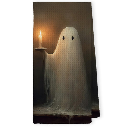 LKETW Halloween Pumpkin Bat Kitchen Dish Towels 16x24in Set of 2, Cute Hand Tea Towels for Kitchen Bathroom Decor, Halloween Decorations