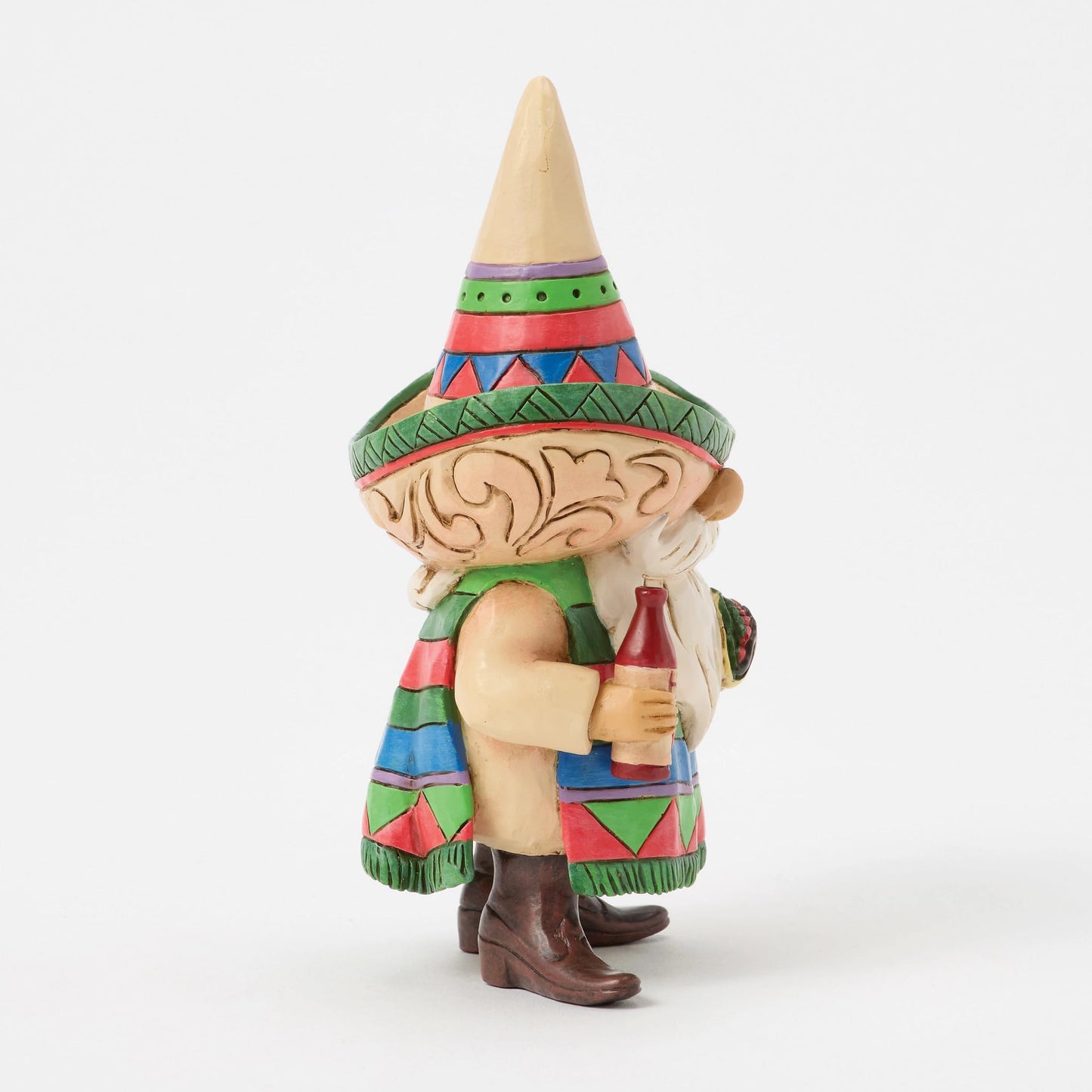 Enesco Jim Shore Heartwood Creek Fiesta Gnome Wearing a Sombrero Figurine, 5.25 Inch, Multicolor