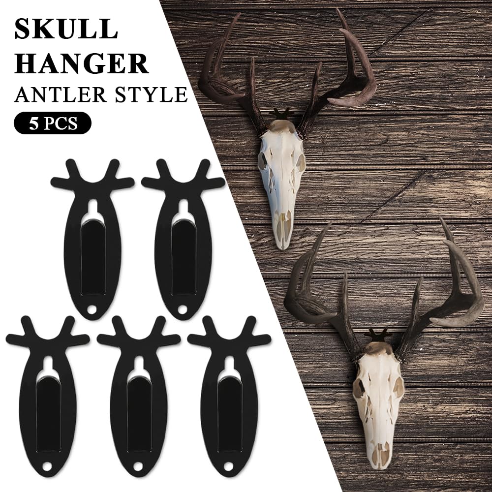 GRAND ORANGE European Skull Hooks 5 Pcs Weight Capacity up to 20 lbs