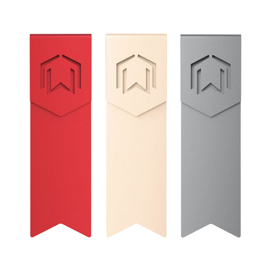 CZUR Mental Bookmark for Men, Stylish Bookmarks, Teacher Valentine Gift, Unique Gift for Women, Men, Readers, Light&Durable Reward Bookmark with ANODIZING Technology, SuperGrip U-Shape Design-3 Pieces