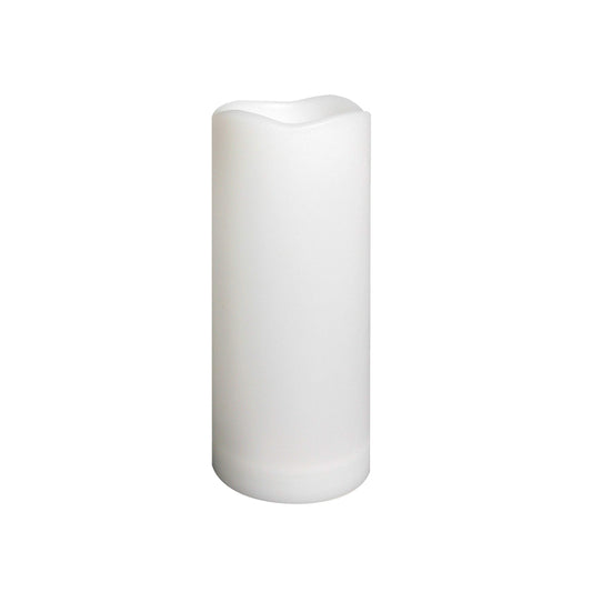 Waterproof Outdoor Flameless Pillar Candle with Timer Battery Operated Electric LED Candle Set for Gift Home Décor Party Wedding Supplies Garden Halloween Christmas Decoration, 1 Pack, 3” x 7”
