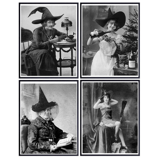 Goth Witch Room Decor Set - Wicca Wiccan Witchcraft Supplies Wall Art - Gothic Home Decor - Pagan Gifts - Black Magic Wall Print - Witchy Room Artwork - Grimoire Witches - Halloween Decorations prints