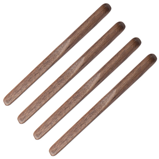 MIGAKU HOME Black Walnut Wood 4Pcs Coffee Stirrers 6″ Reusable & Multifunctional for Coffee, Drinks, Tea, Milk, Oatmeal, Crafts and Oil, butter spreader Great for jam, jelly, peanut butter etc.