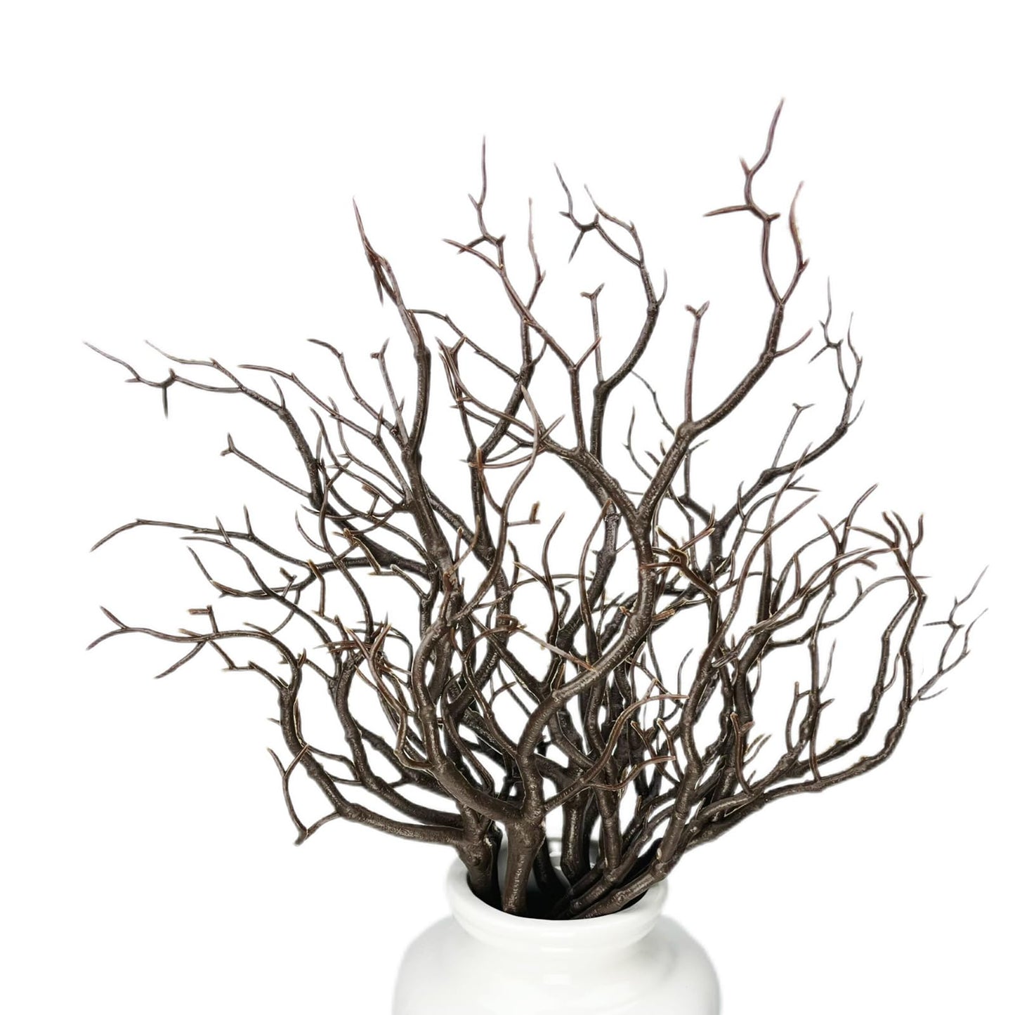 Threemonkys 13.8 inches Artificial Coral Branches Fake Antler Branches Small Branches for Home Decoration Flower Arrangement Wedding Christmas Halloween Festival (Brown 10PCS)