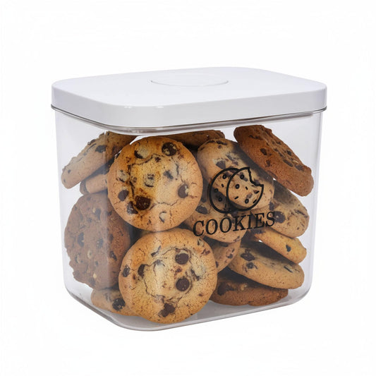 Duimbok Cookie Jar with Airtight Lid,Bread Box for Kitchen Countertop,Time Recording Bread Storage Container, BPA-Free Plastic Containers for Cookies, Homemade Bread, Toast, Bagel, Donut