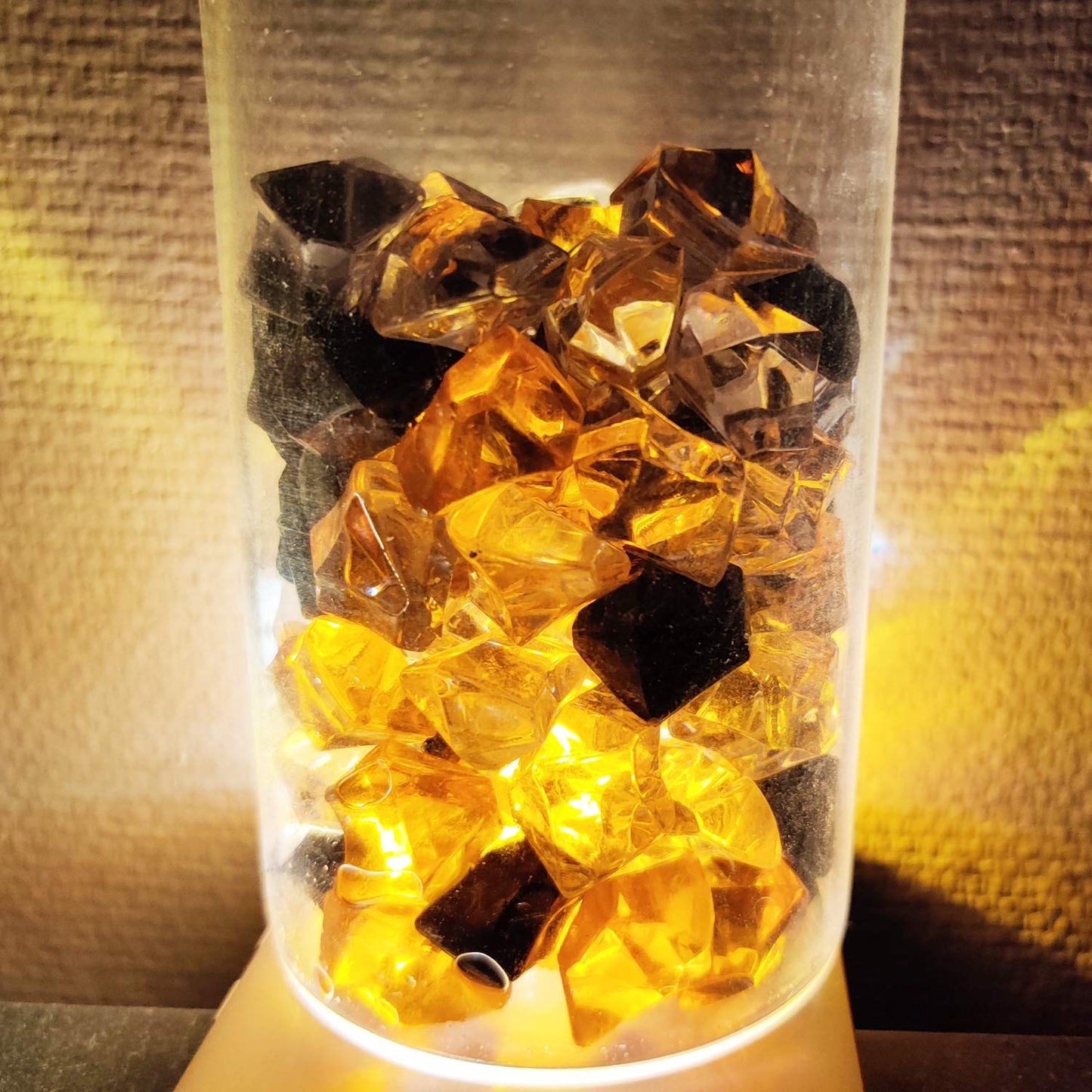 HappyFiller Home Decoration Acrylic Gems Fake Crystal Cubes Jewels Rocks