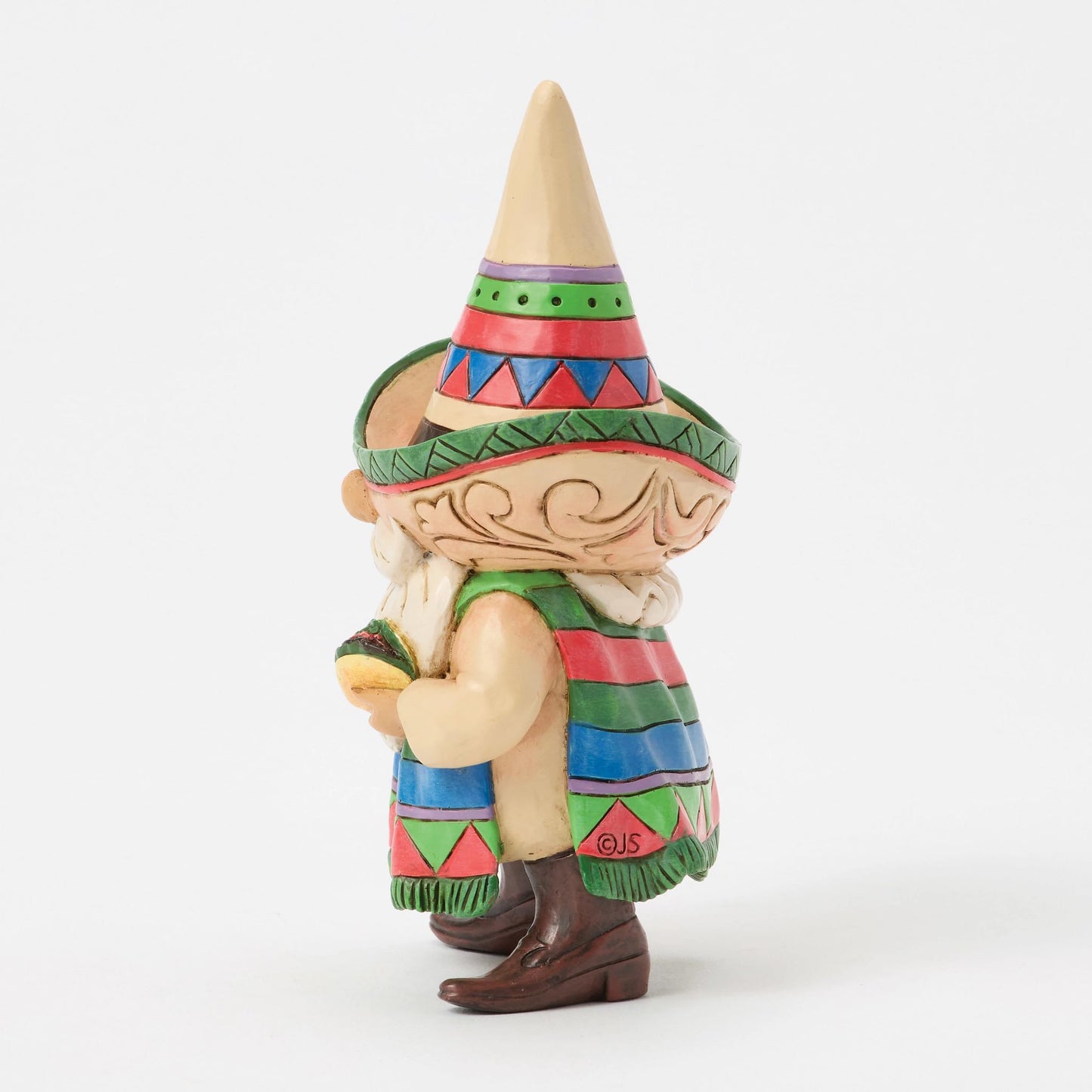 Enesco Jim Shore Heartwood Creek Fiesta Gnome Wearing a Sombrero Figurine, 5.25 Inch, Multicolor