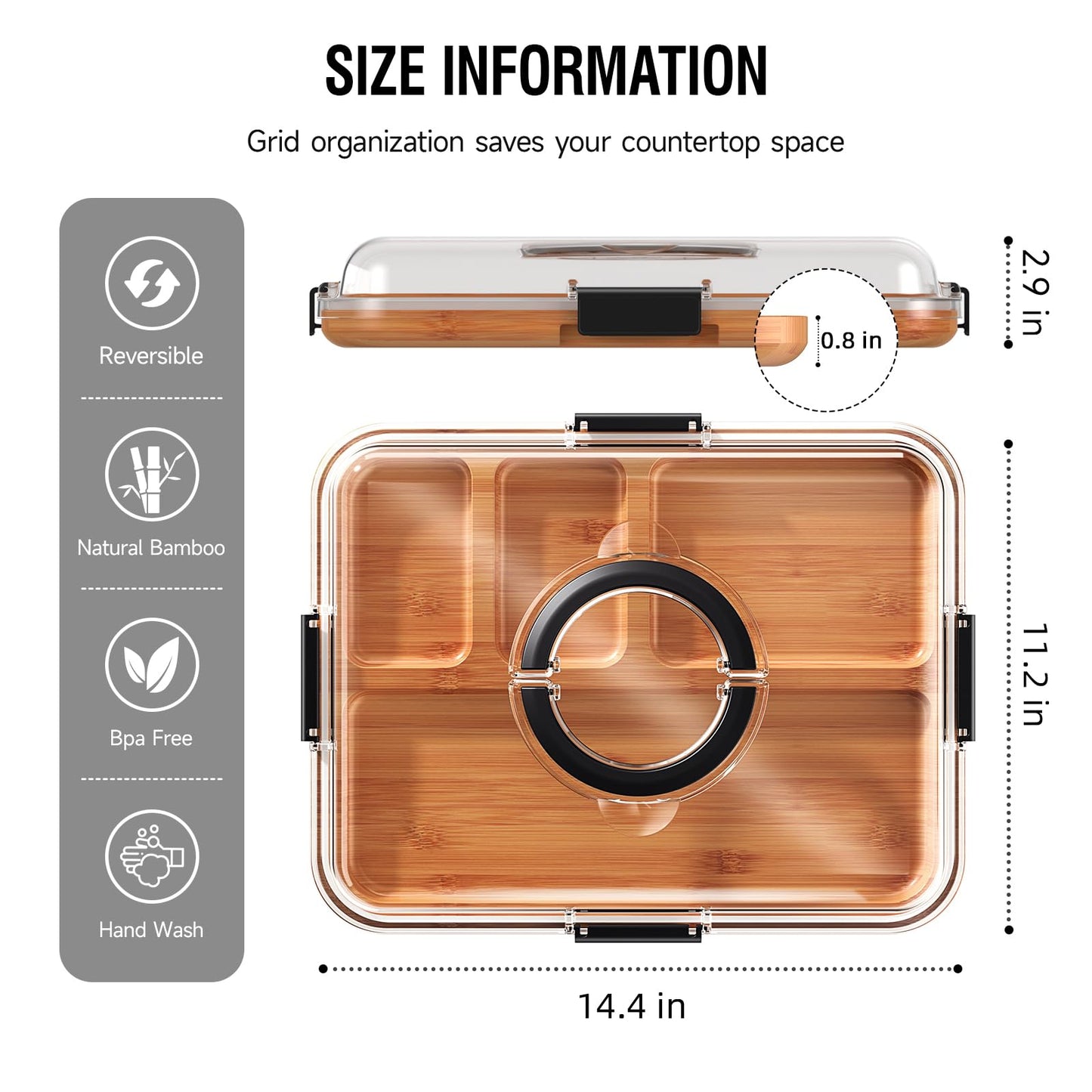 Renmxj Portable Charcuterie Boards with Lid, Cheese, Veggie & Snack Tray
