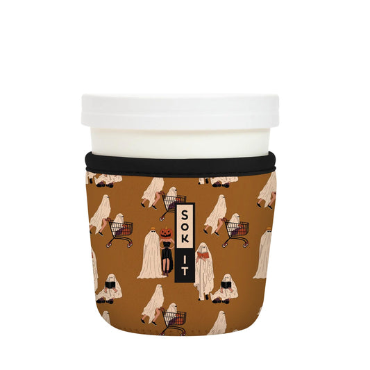 Sok It IceCreamSok Insulated Neoprene Cover (Material Ghoul, Tapered Ice Cream Pints)