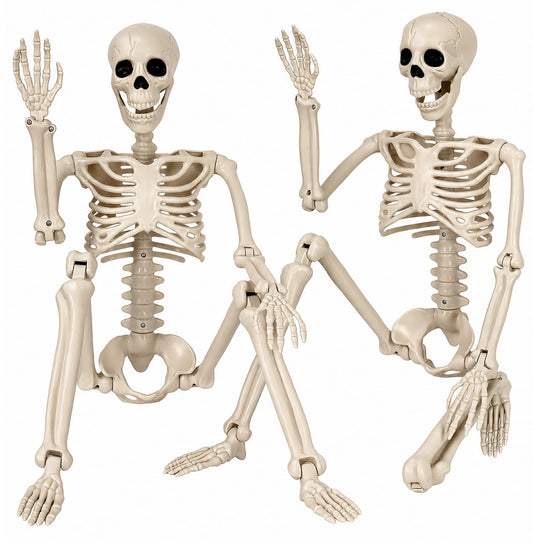 Aimeiar 2PCS 36" 3FT Posable Life Size Child Skeletons for Halloween Yard Decor Porch