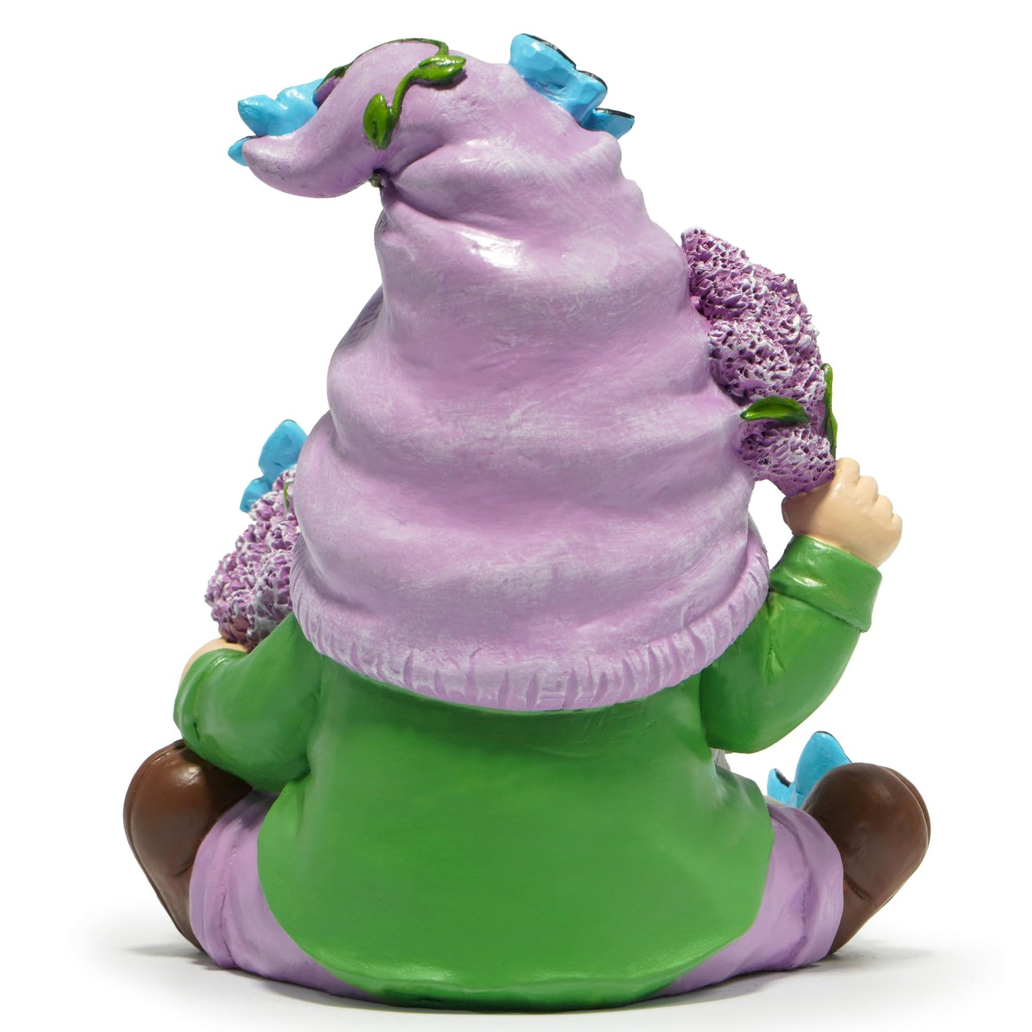 Hodao Spring Lavender Gnomes Decoration Lavender Elf Figurine Decor Spring Gnomes for Home, Porch, Garden Table Decor Warm Gifts for Mom, Grandma