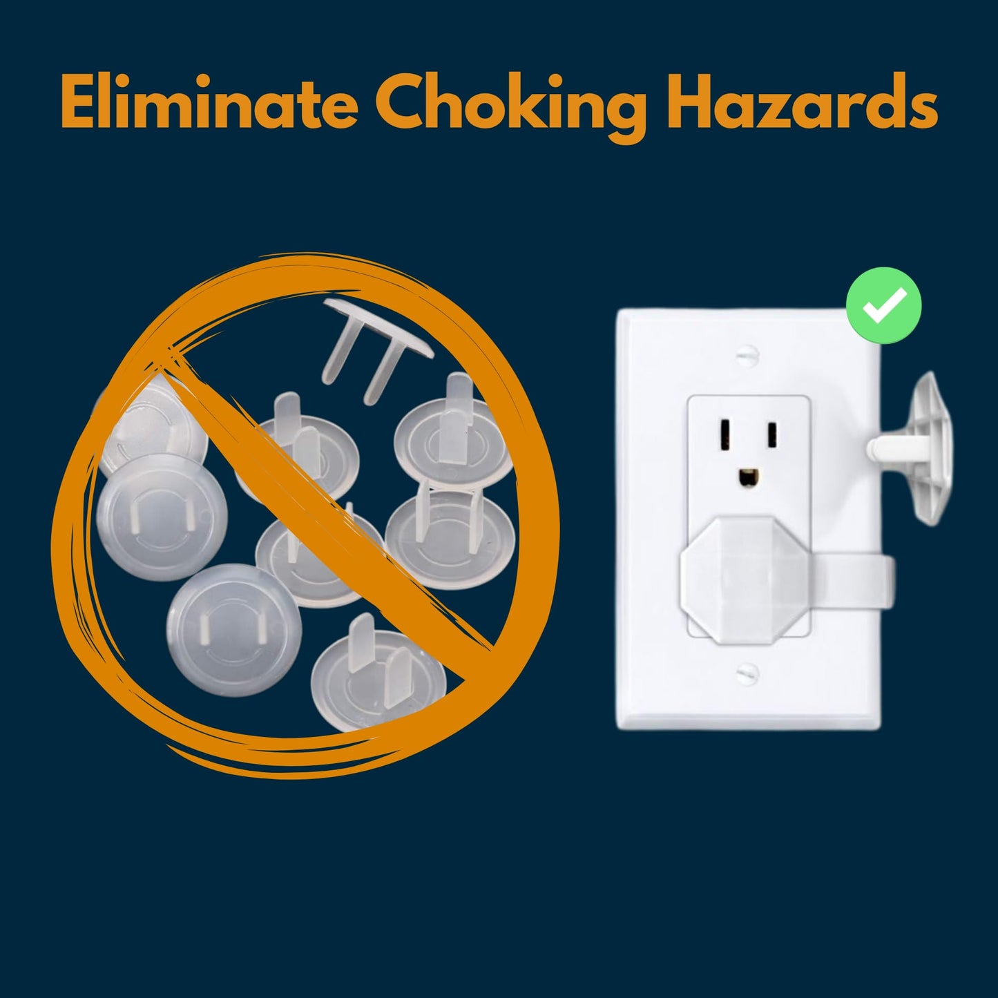 SocketSitter Outlet Covers Baby Proofing (6 Pack) – Always-Connected Child Proof Outlet Plug Covers for Electrical Outlets – Easy Install Baby Outlet Covers, 12-Outlet Coverage