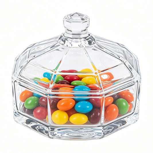 Lolytama Candy Jar,Airtight Candy Containers with lid,Glass Cookie Storage Jar Kitchen Details,Cookie Jar for Honey, Jelly, Wedding Favors, Sauces,Halloween&Christmas Candy Containers Jar