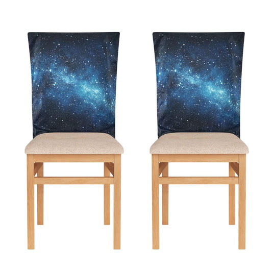 Tatenale Chair Covers for Dining Chairs Set of 2 Dining Room Chair Back Cover Parsons Slipcover Seat Protector Party Halloween Christmas Decorations Blue Star26