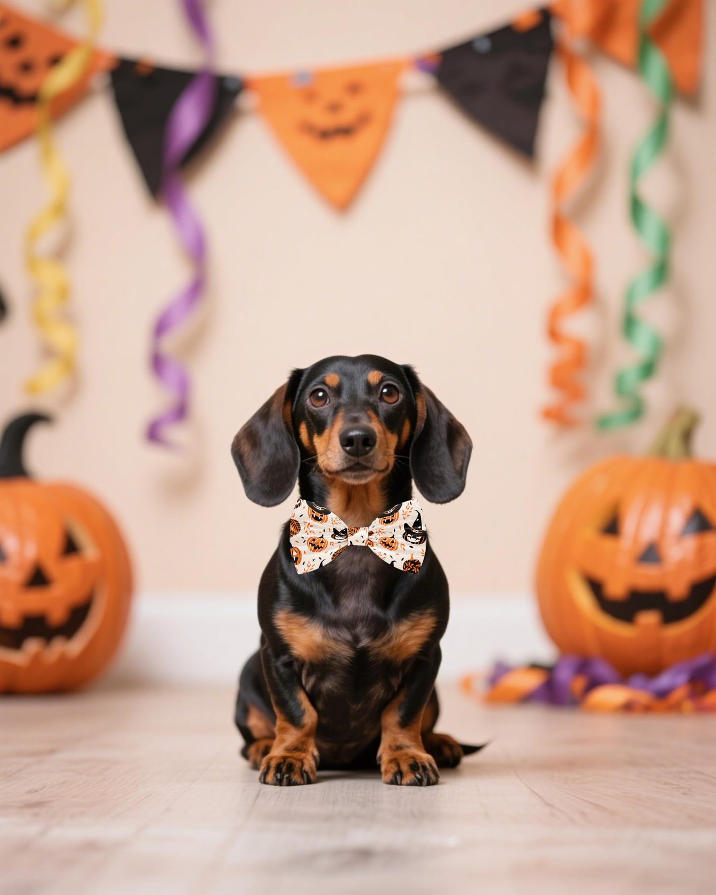 PET SHOW 30 Pack Halloween Small Dog Collar Bow Ties Bulk Puppy Cats Adjustable Bowties for Medium Dogs Pumpkin Ghost Bowknots Pet Grooming Accessories (Small)