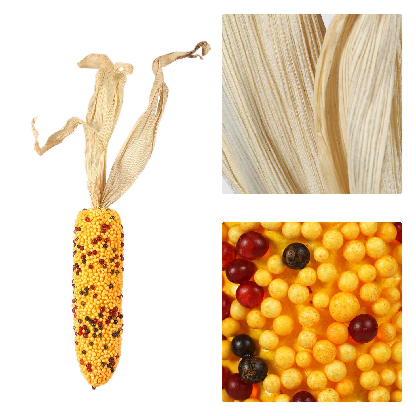 iWEDN Fake Corn Ornament India Corn Design Decoration Pack of 6