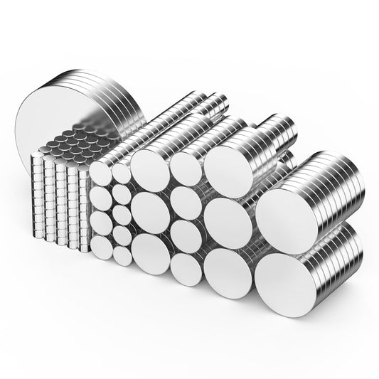 Magnets for Crafts, SIXQUEKJGH 600Pcs 8 Different Sizes Small Mini Round Neodymium Rare Earth Magnets,Tiny Disc Refrigerator Magnets for 3D Printing DIY Whiteboard Home Office Kitchen Cabinet