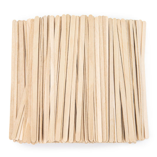 WISYOK 1200 PCS Coffee Stirrers, 5.5 Inch Premium Birch Wooden Sticks, Splinter-Free Smooth Round Ends, Disposable Stir Sticks for Coffee, Cocktails, Office, Home, Coffee Bars